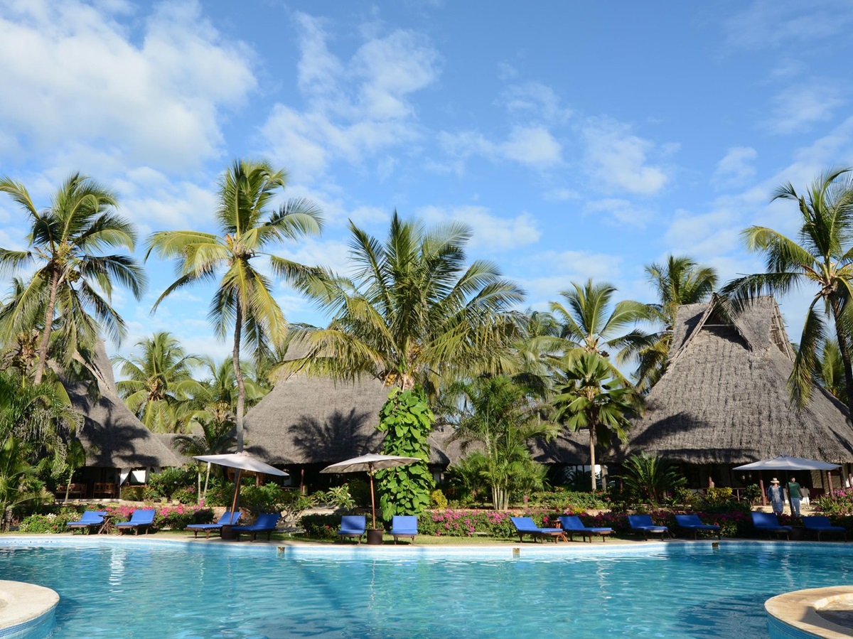 The pool at Breezes Beach Club