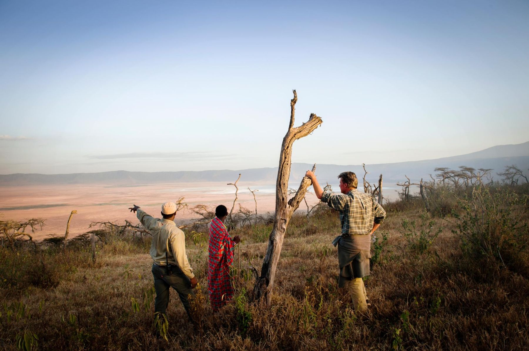 Bush walk at Entamanu Ngorongoro in Tanzania