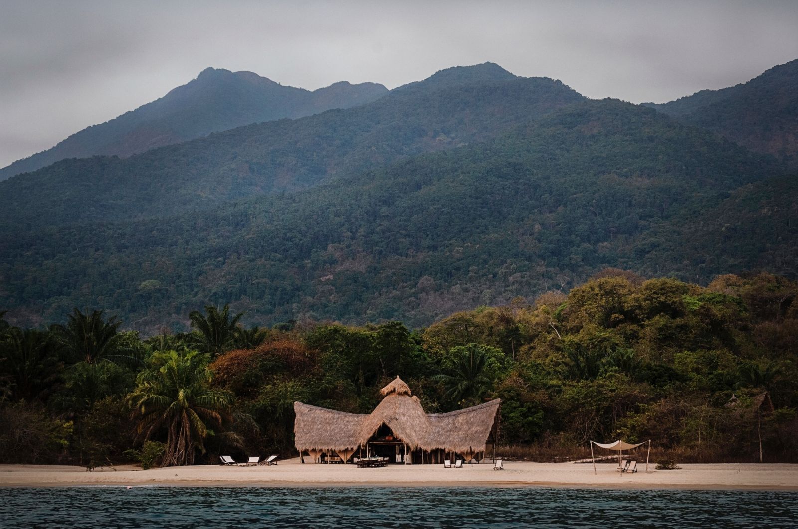 View of the camp at Greystroke Mahale in Tanzania 