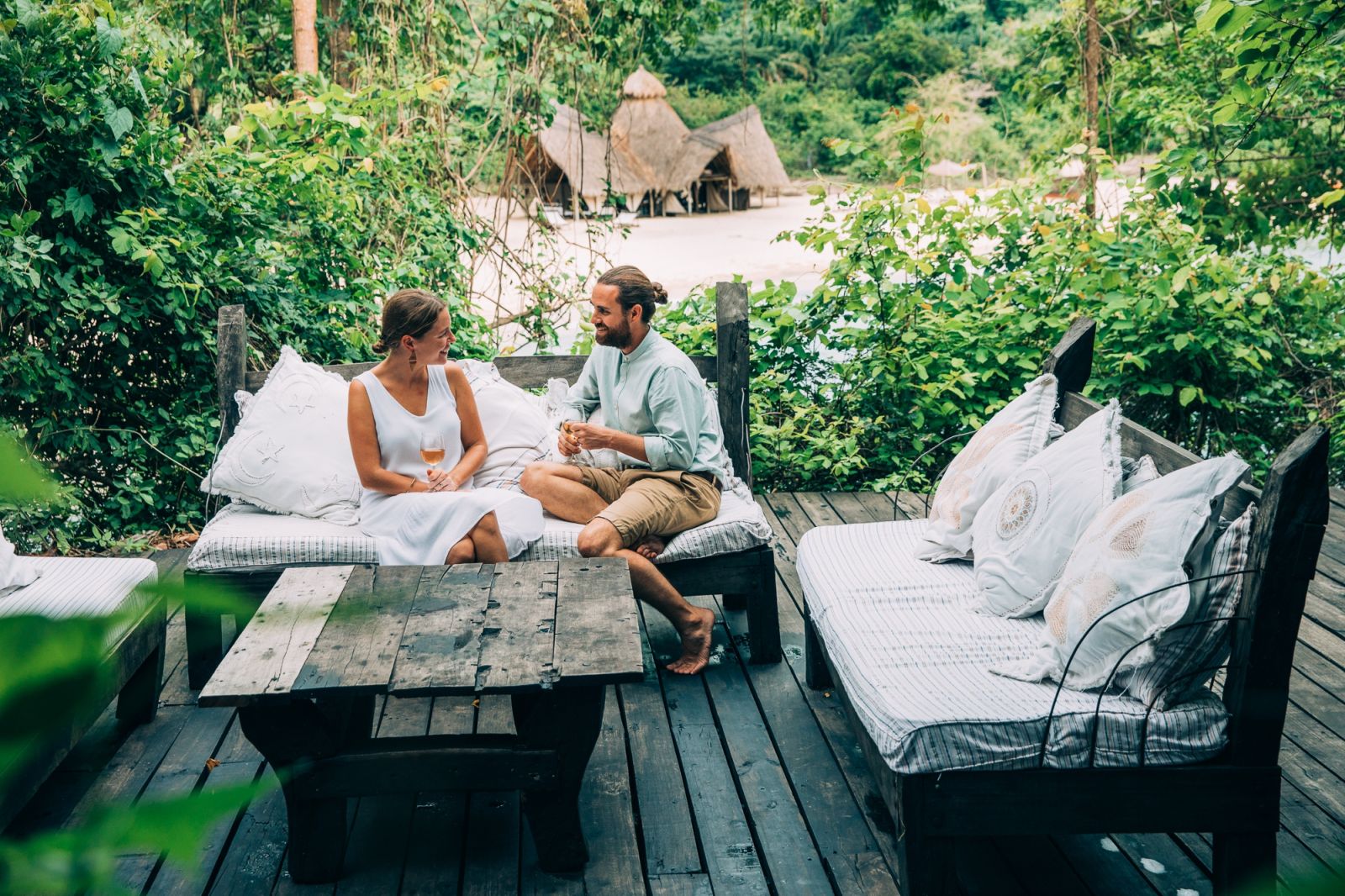 Sitting area at Greystroke Mahale in Tanzania 