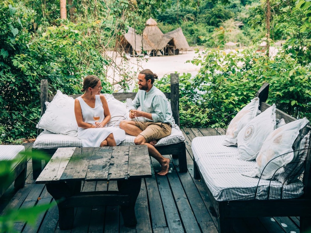 Sitting area at Greystroke Mahale in Tanzania