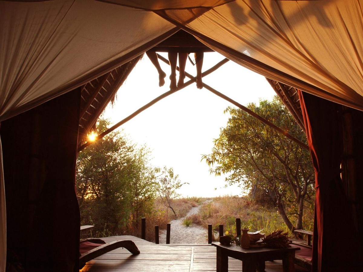 View from tent at Greystroke Mahale in Tanzania
