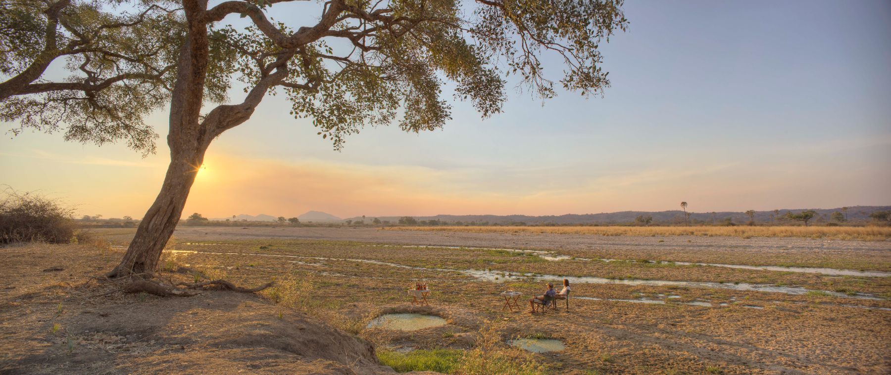 Panoramic view of the Ruaha National Park from Ikuka Safari Camp
