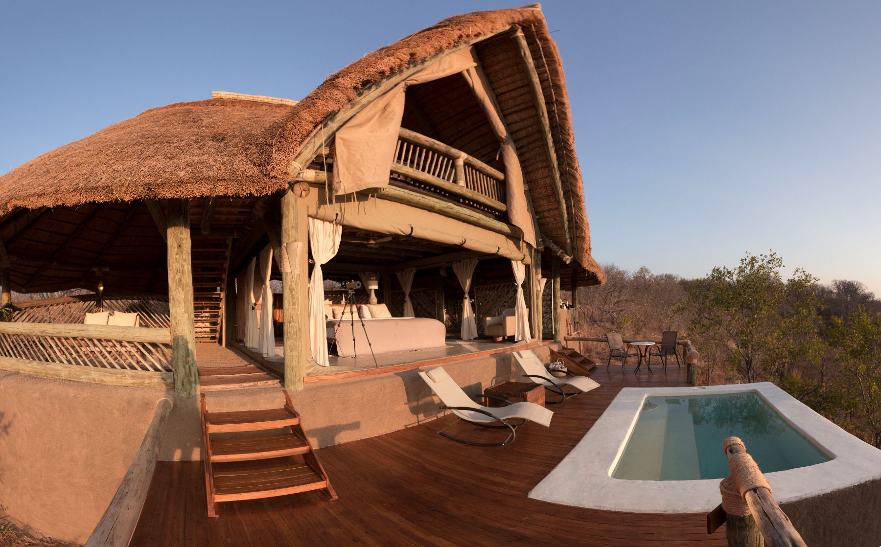 Plunge pool at Ikuka Safari Camp in the Ruaha National Park