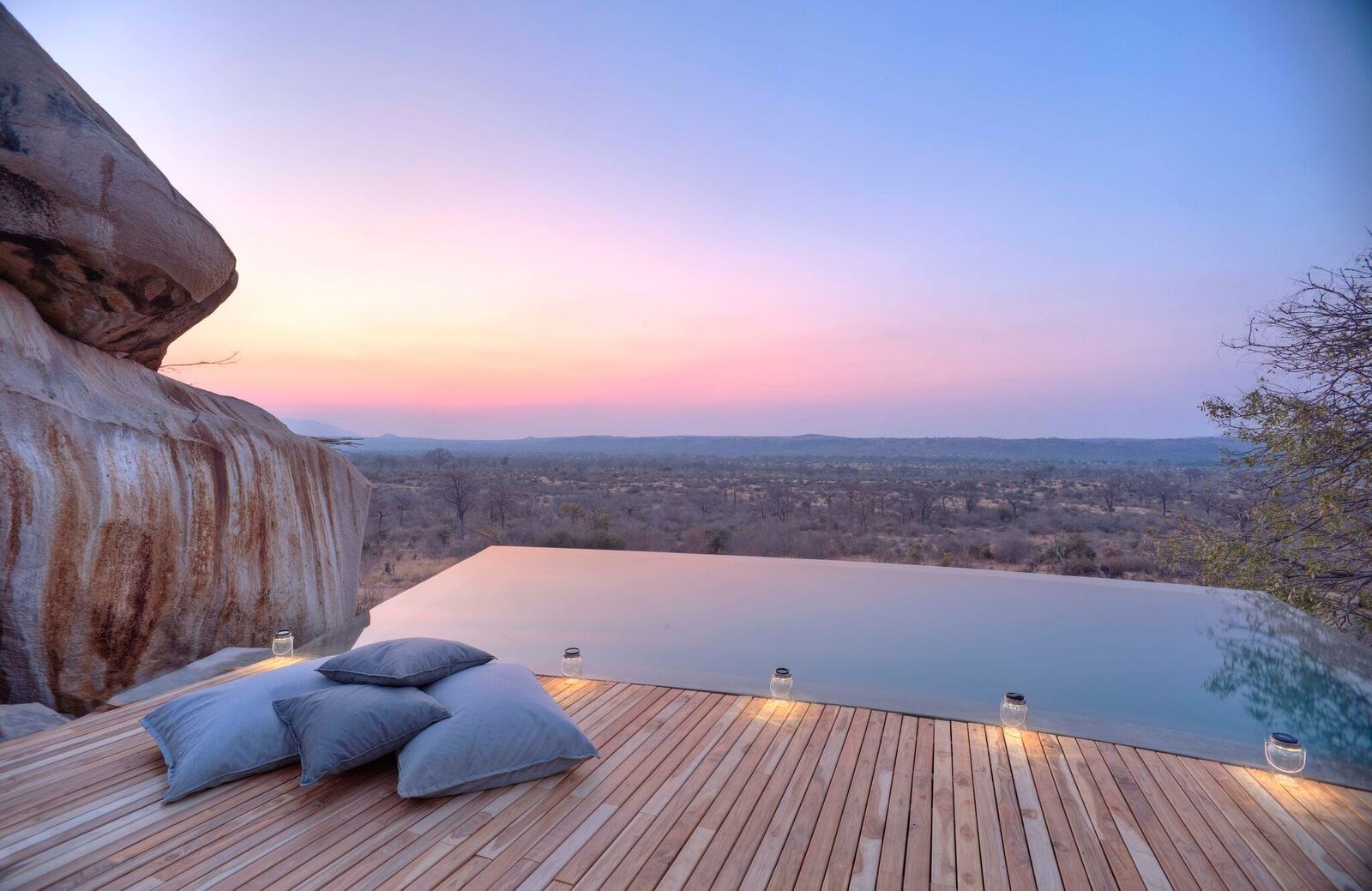 Infinity pool at Jabali Ridge, Tanzania