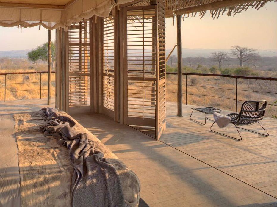 Double bedroom at Jabali Ridge in Tanzania