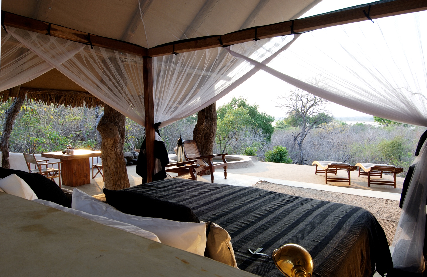 A view from a tent at Kiba Point in Tanzania