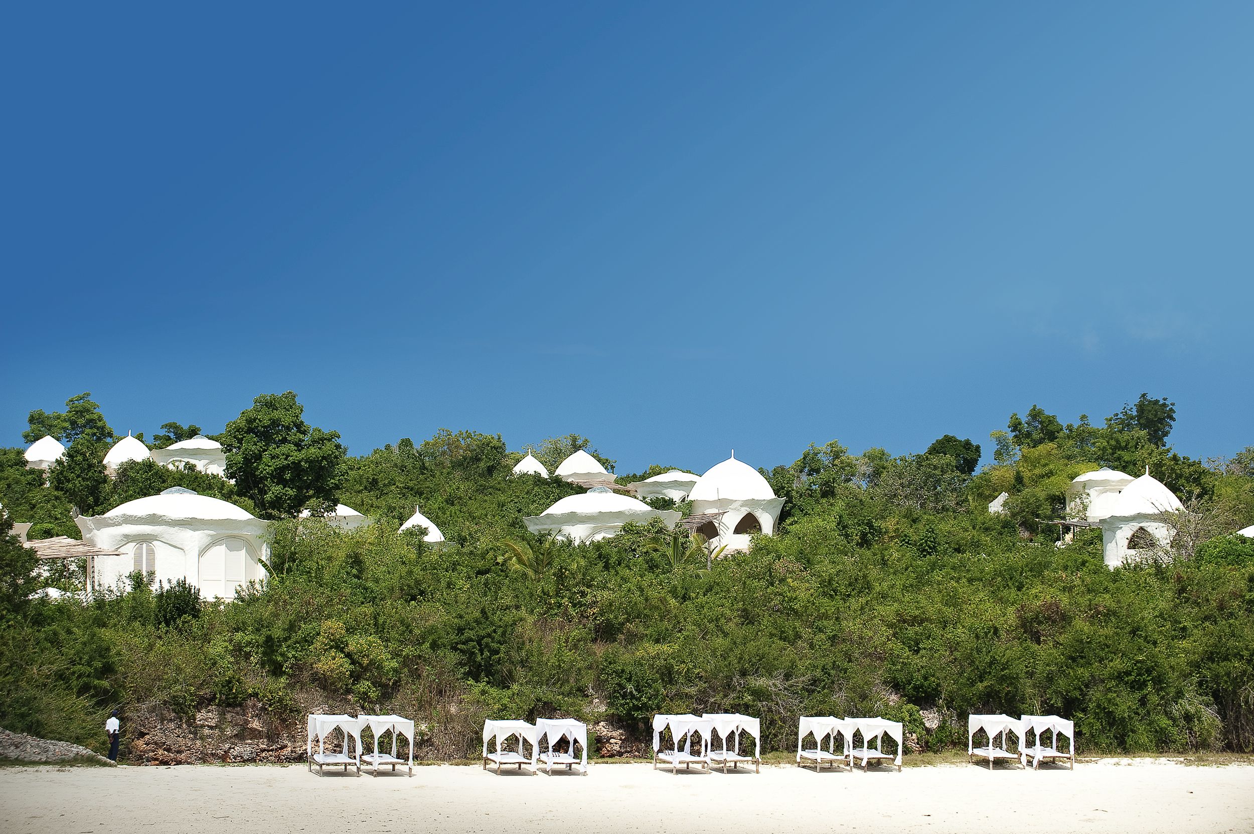 The view to Kilind in Zanzibar