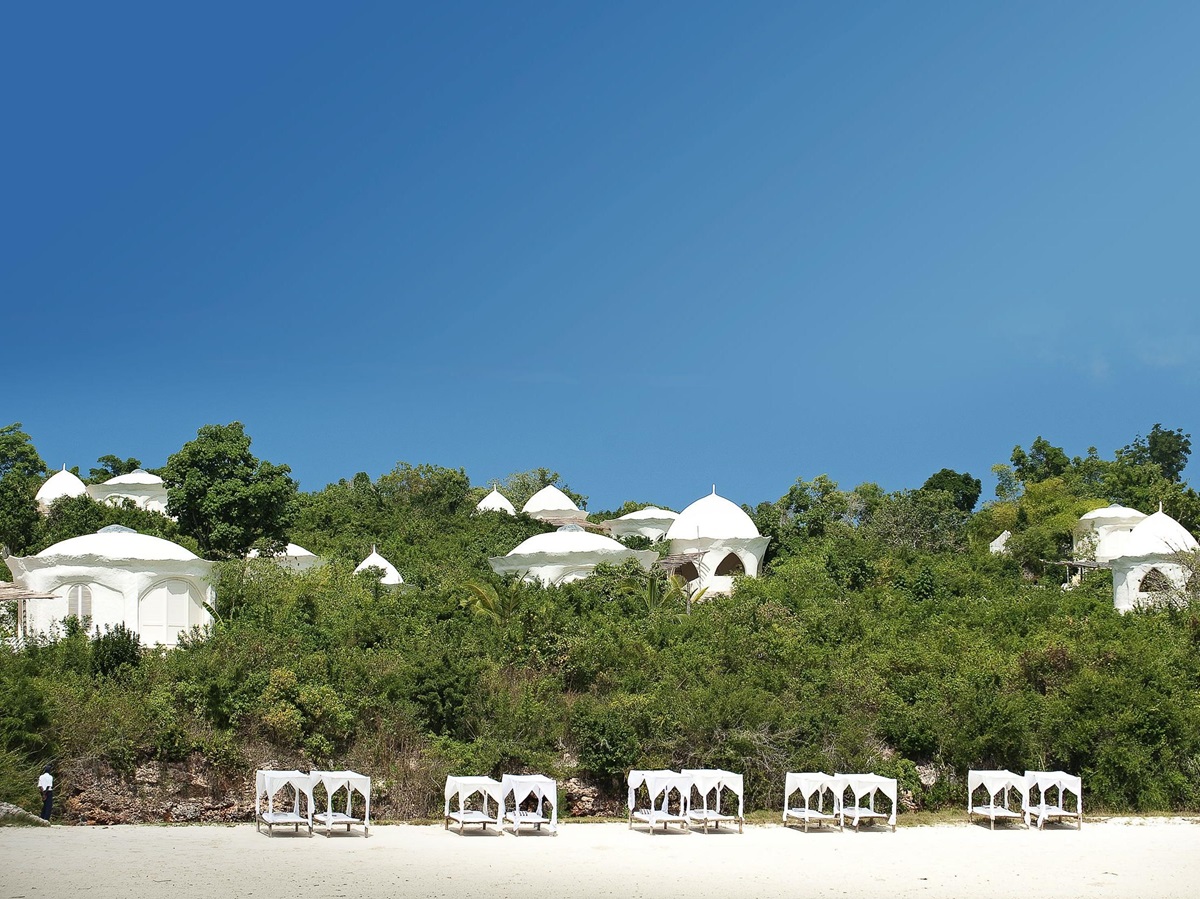 The view to Kilind in Zanzibar