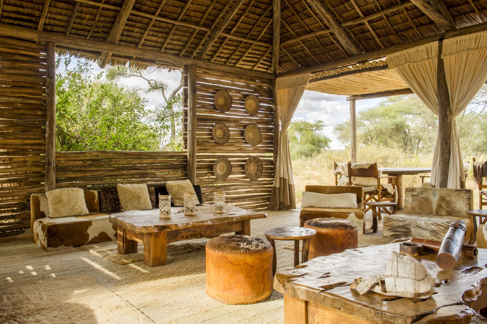 Sitting area at Kuro Tarangire in Tanzania 