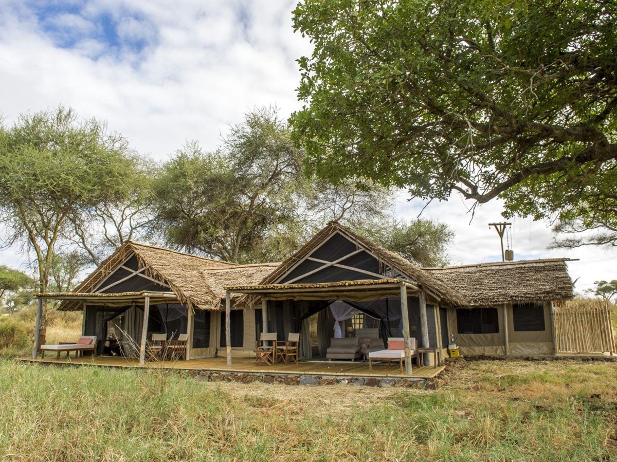Tent exterior at Kuro Tarangire in Tanzania