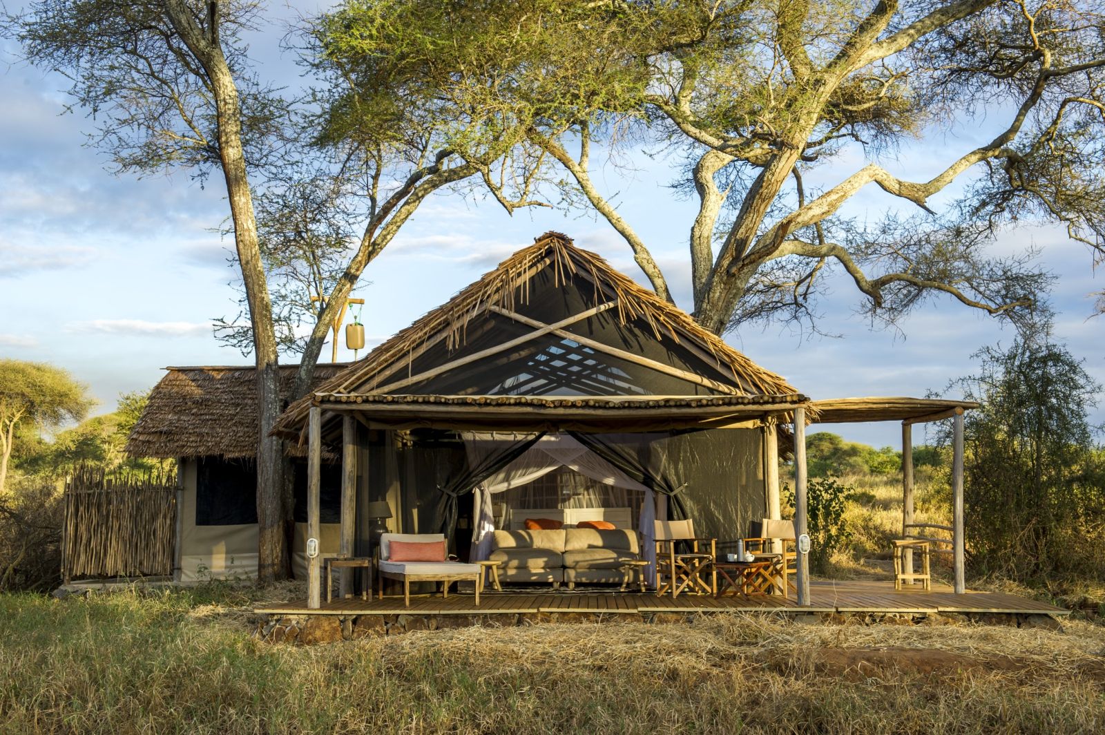 Tent exterior at Kuro Tarangire in Tanzania 