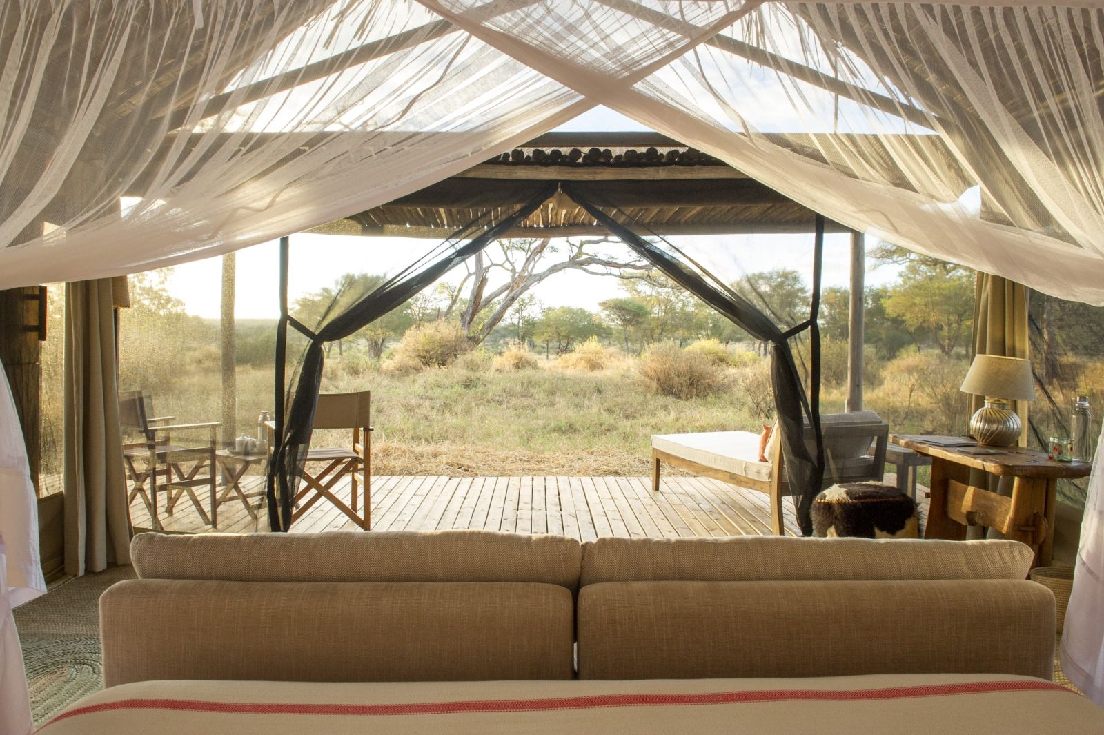 View from tent at Kuro Tarangire in Tanzania 