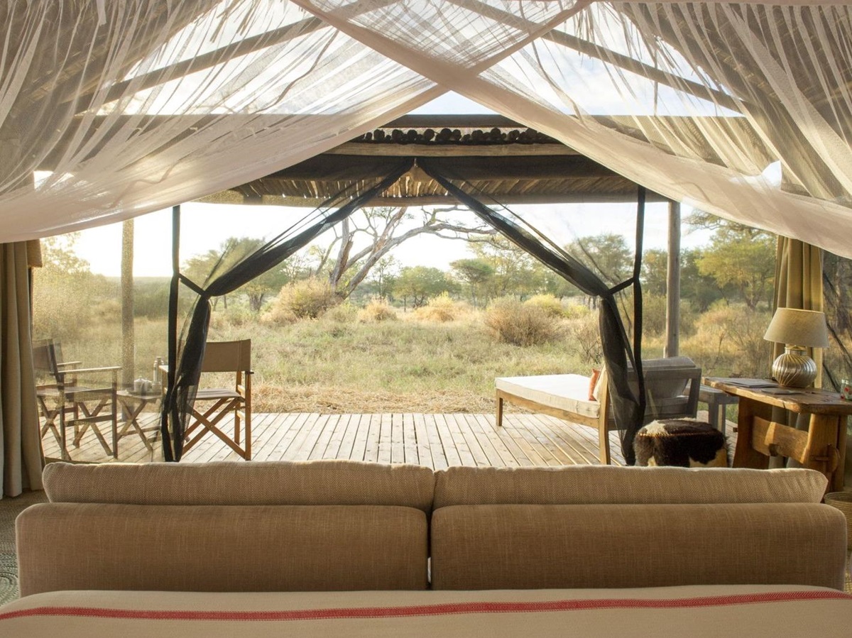 View from tent at Kuro Tarangire in Tanzania