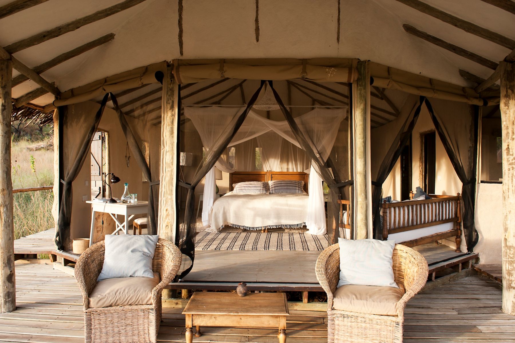 Guest tent at Lamai Serengeti in Tanzania
