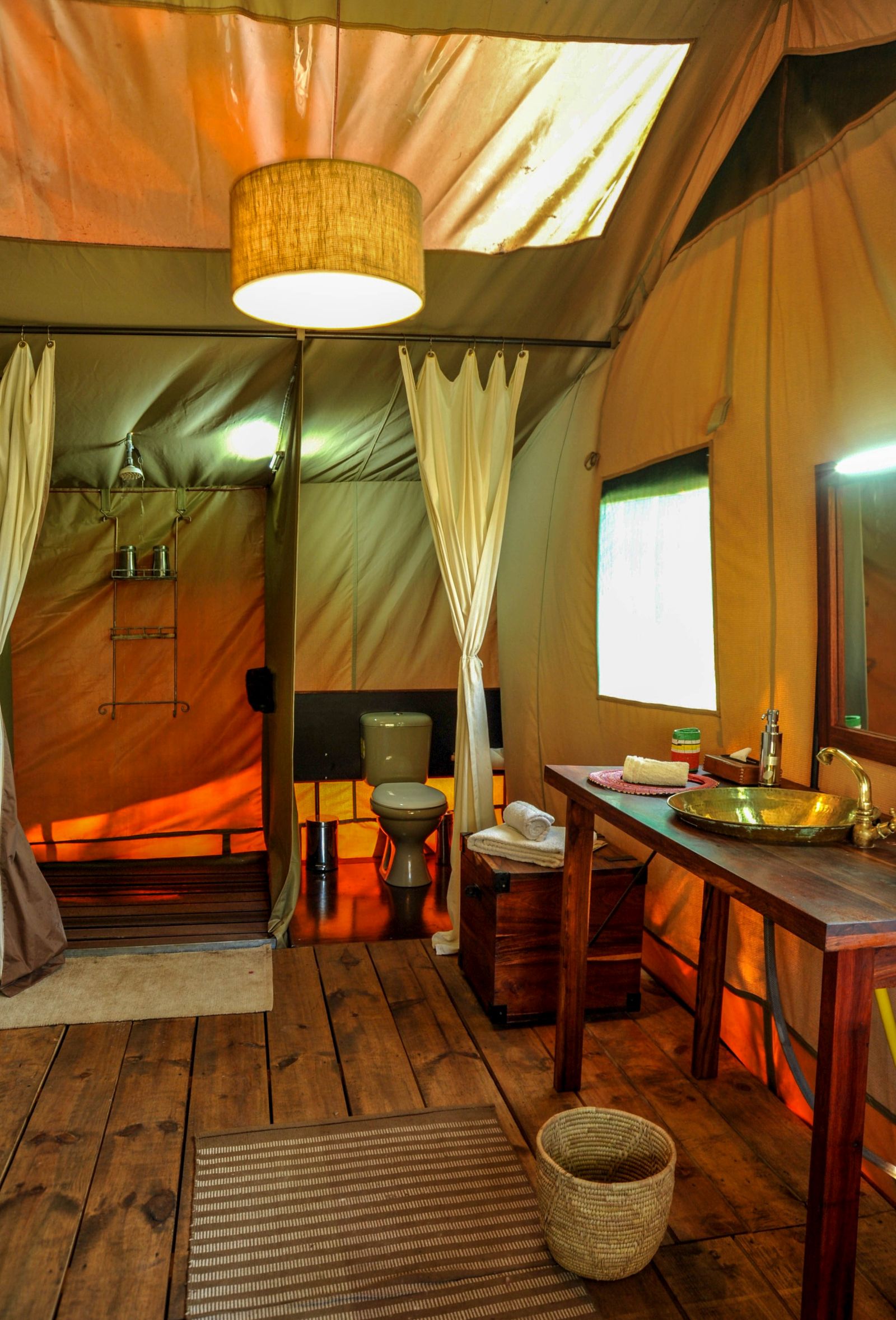 Bathroom at Lemala Ngorongoro Tented Camp in Tanzania 