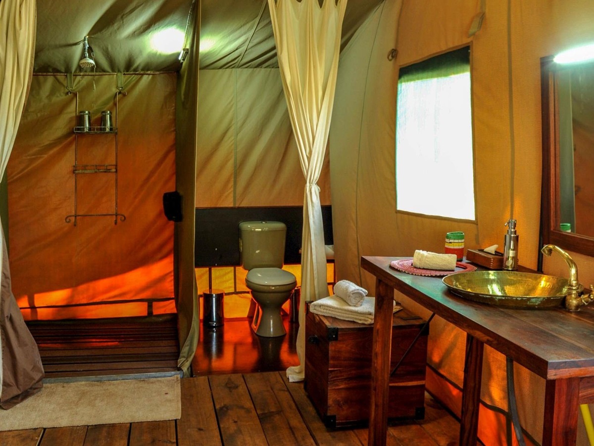 Bathroom at Lemala Ngorongoro Tented Camp in Tanzania