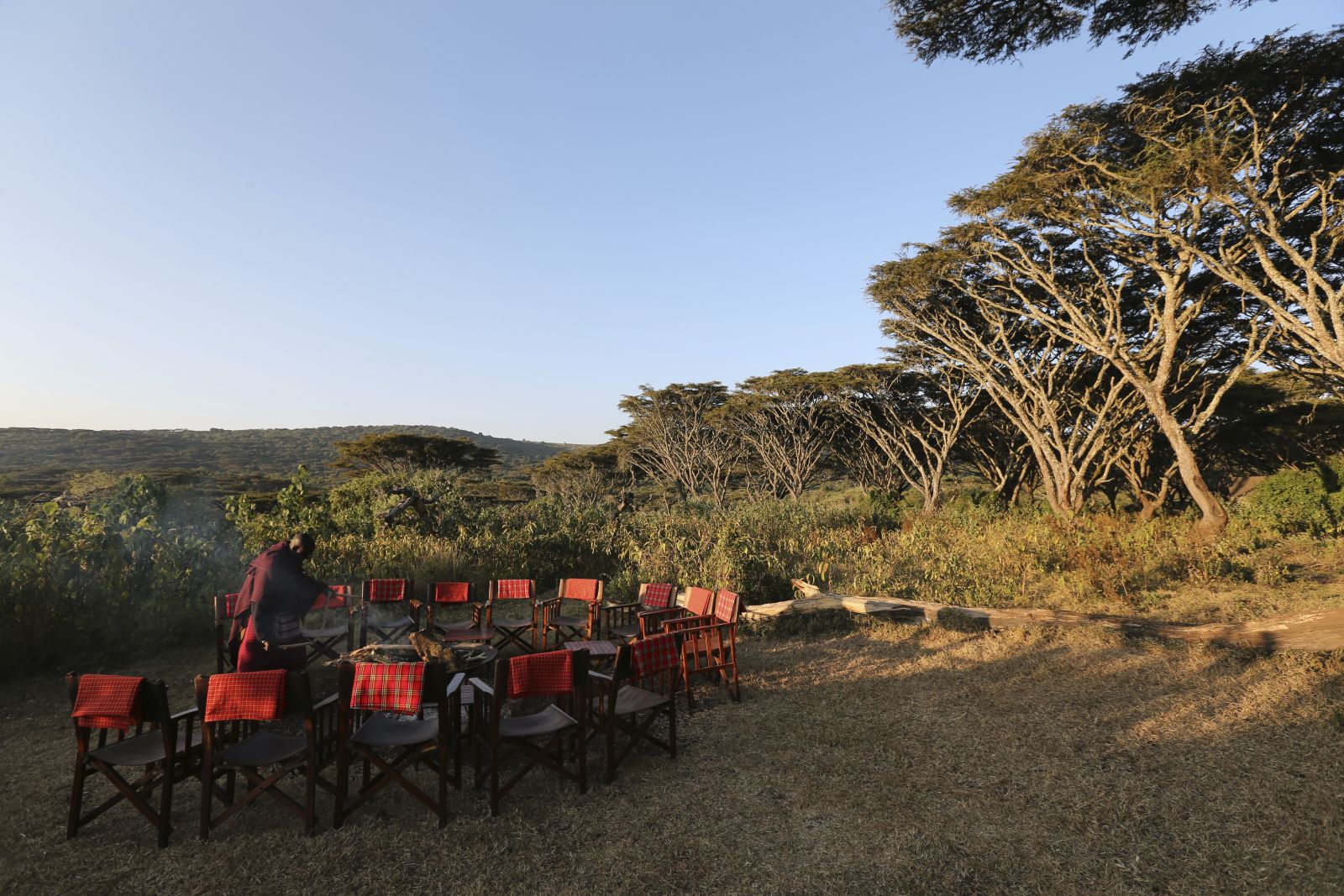 Campfire at Lemala Ngorongoro Tented Camp in Tanzania 