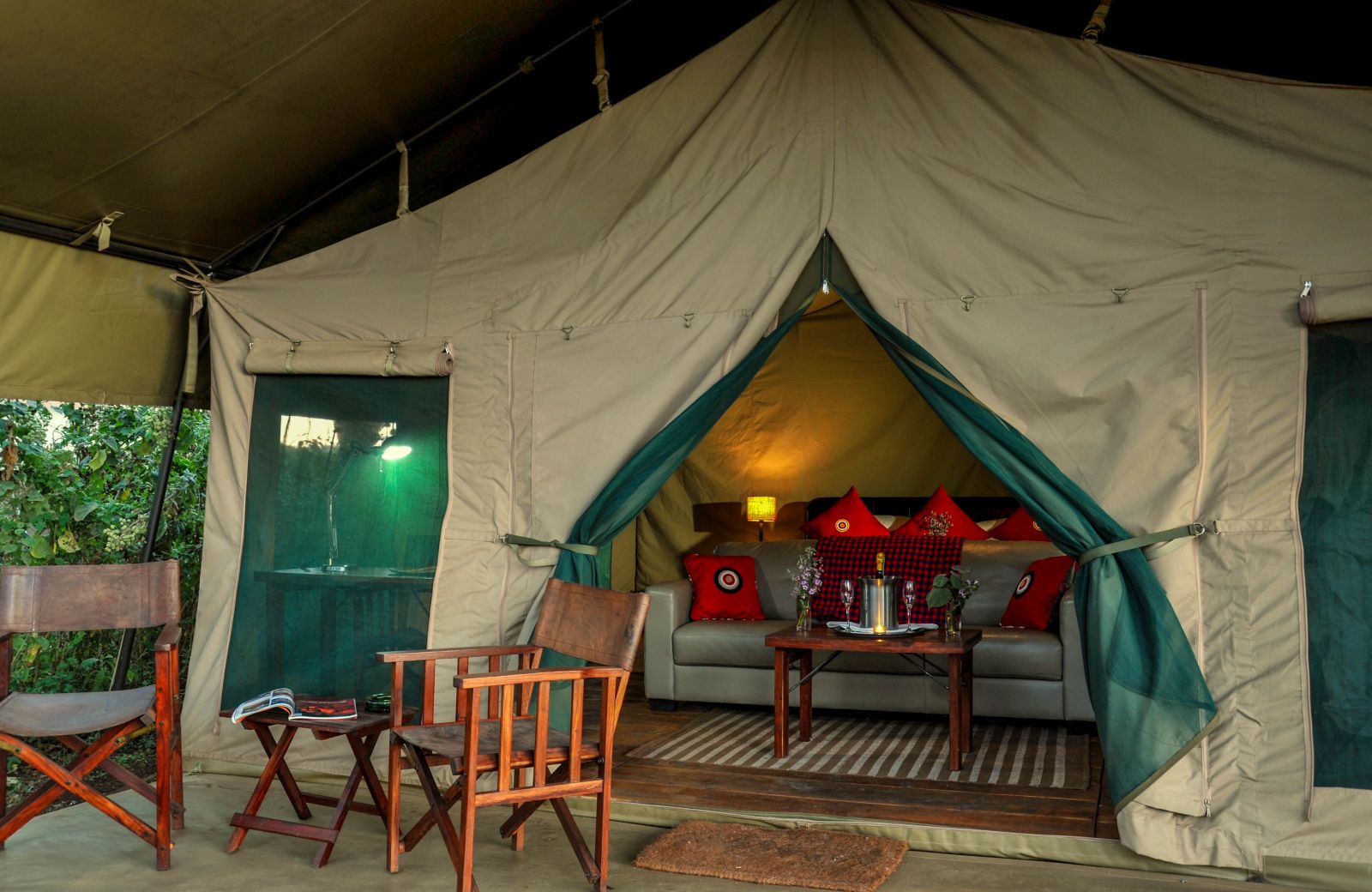 Double tent at Lemala Ngorongoro Tented Camp in Tanzania 