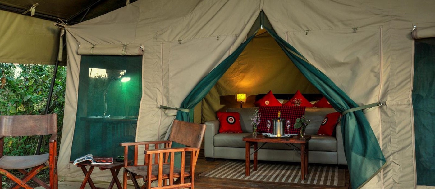 Double tent at Lemala Ngorongoro Tented Camp in Tanzania 