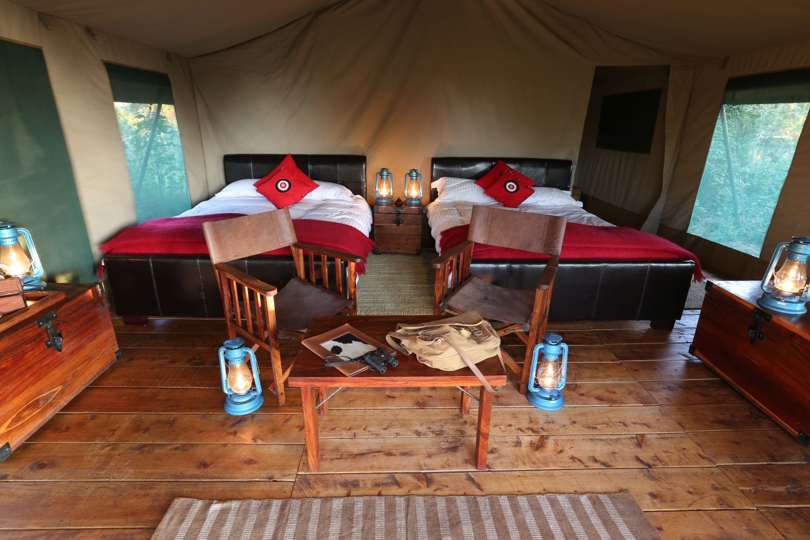 Twin tent at Lemala Ngorongoro Tented Camp in Tanzania 