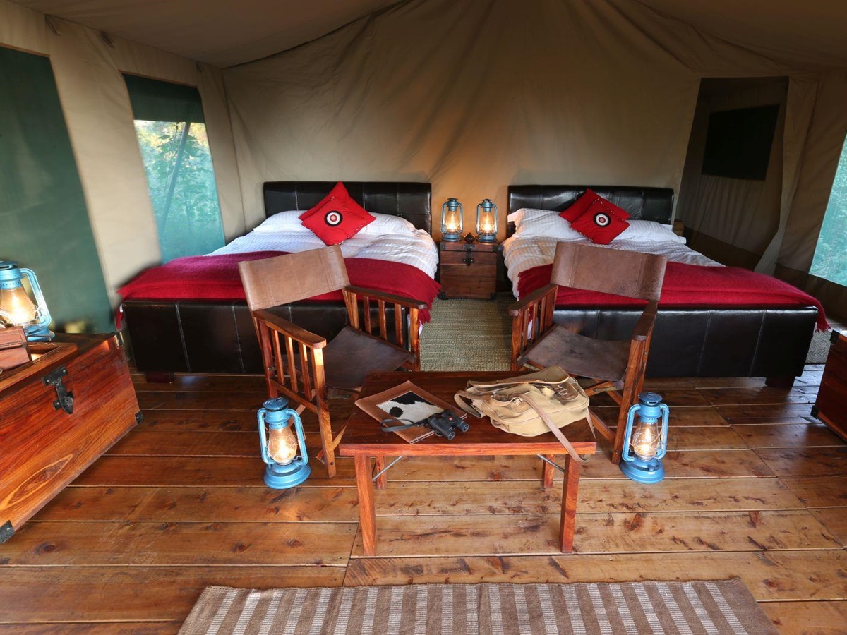 Twin tent at Lemala Ngorongoro Tented Camp in Tanzania