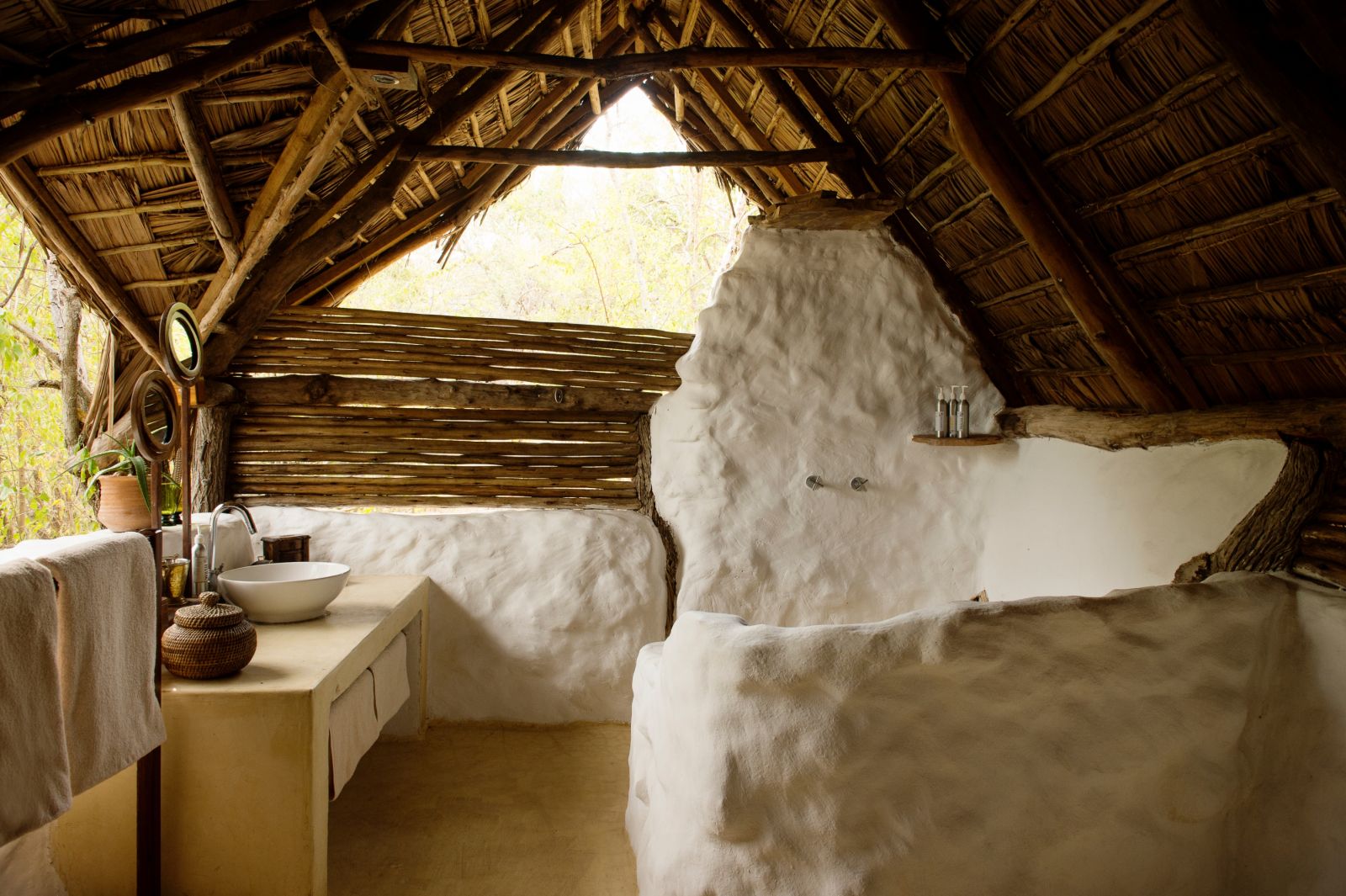 Bathroom at Sand Rivers Selous in Tanzania 