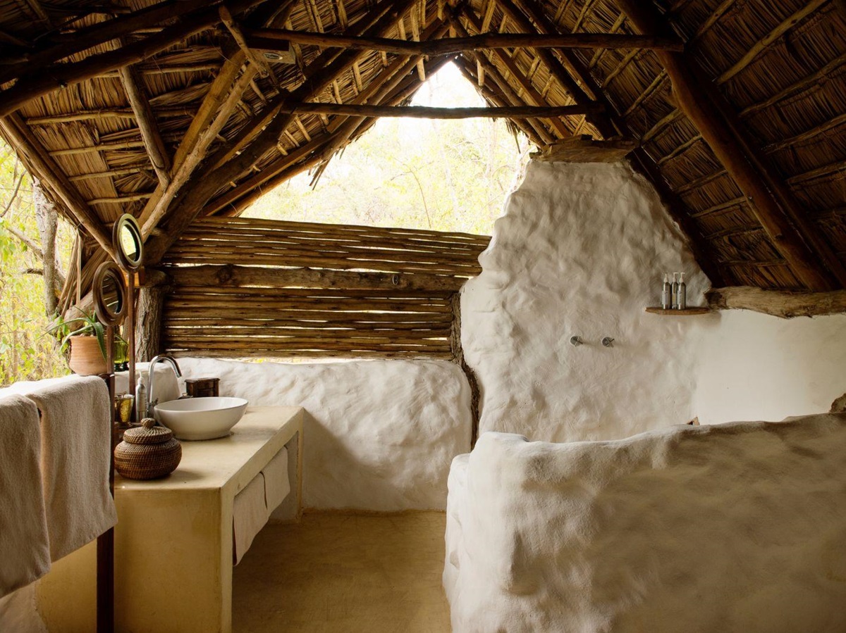 Bathroom at Sand Rivers Selous in Tanzania