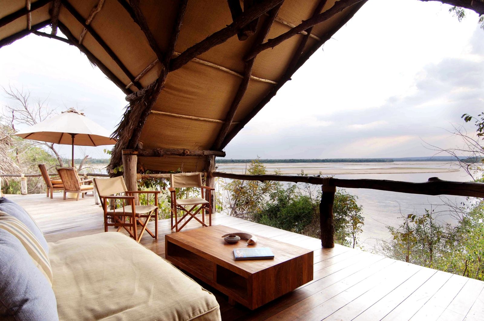 View from bedroom at Sand Rivers Selous in Tanzania 