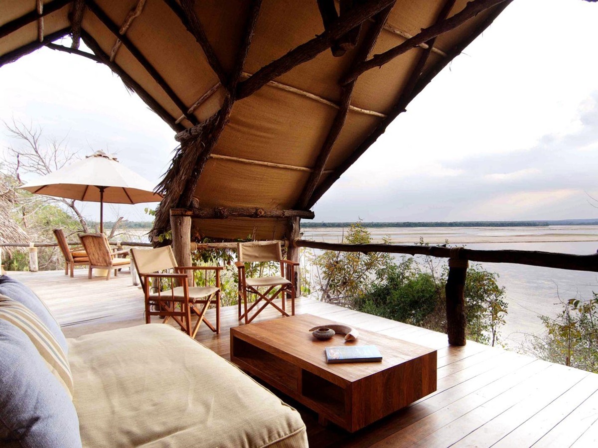 View from bedroom at Sand Rivers Selous in Tanzania