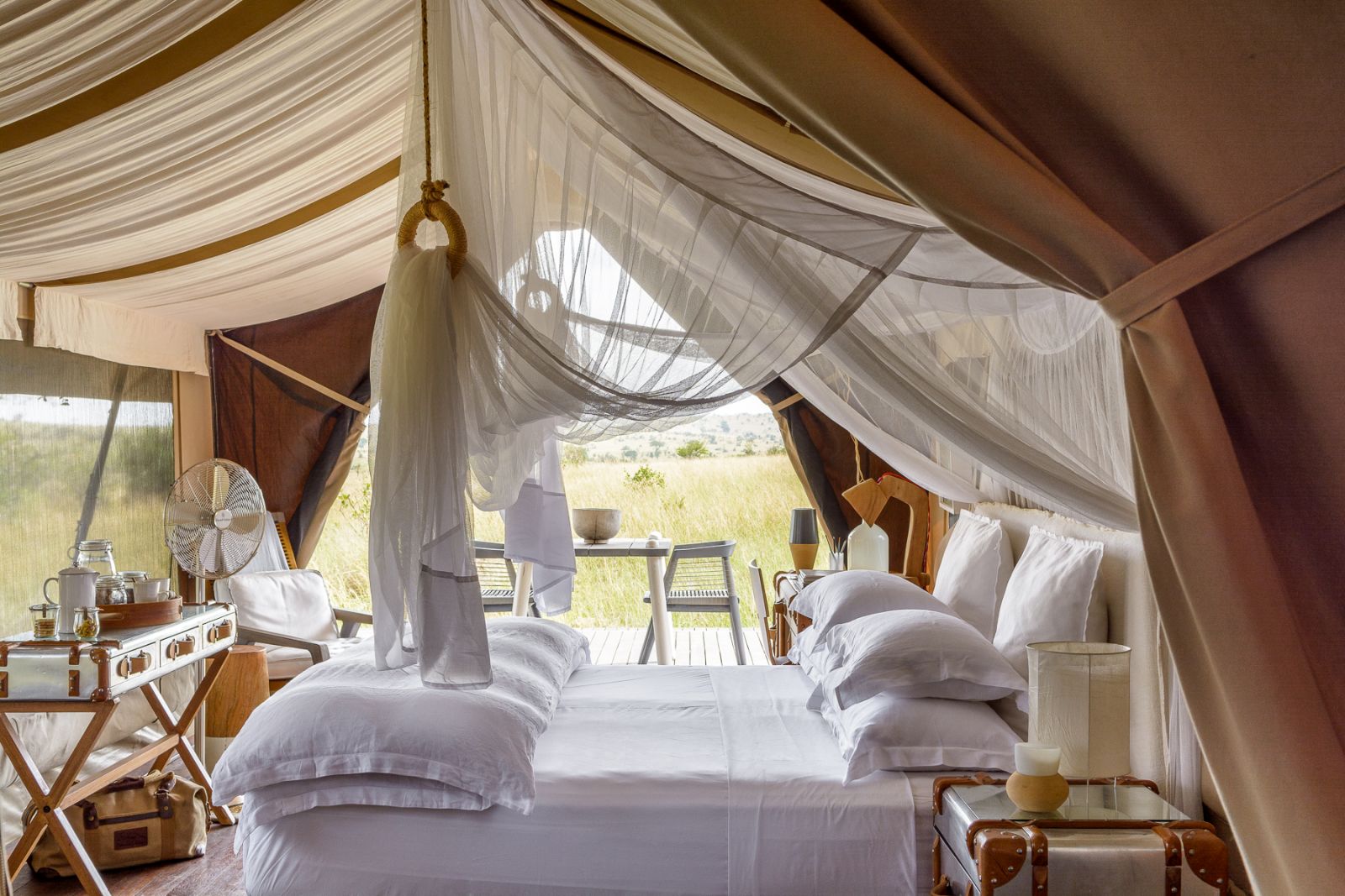 Double room at Singita Mara River Tented Camp in Tanzania 