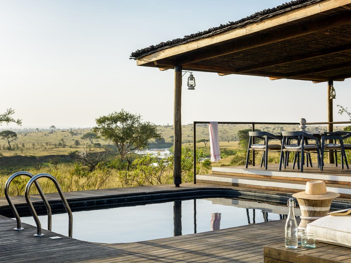 Pool at Singita Mara River Tented Camp in Tanzania
