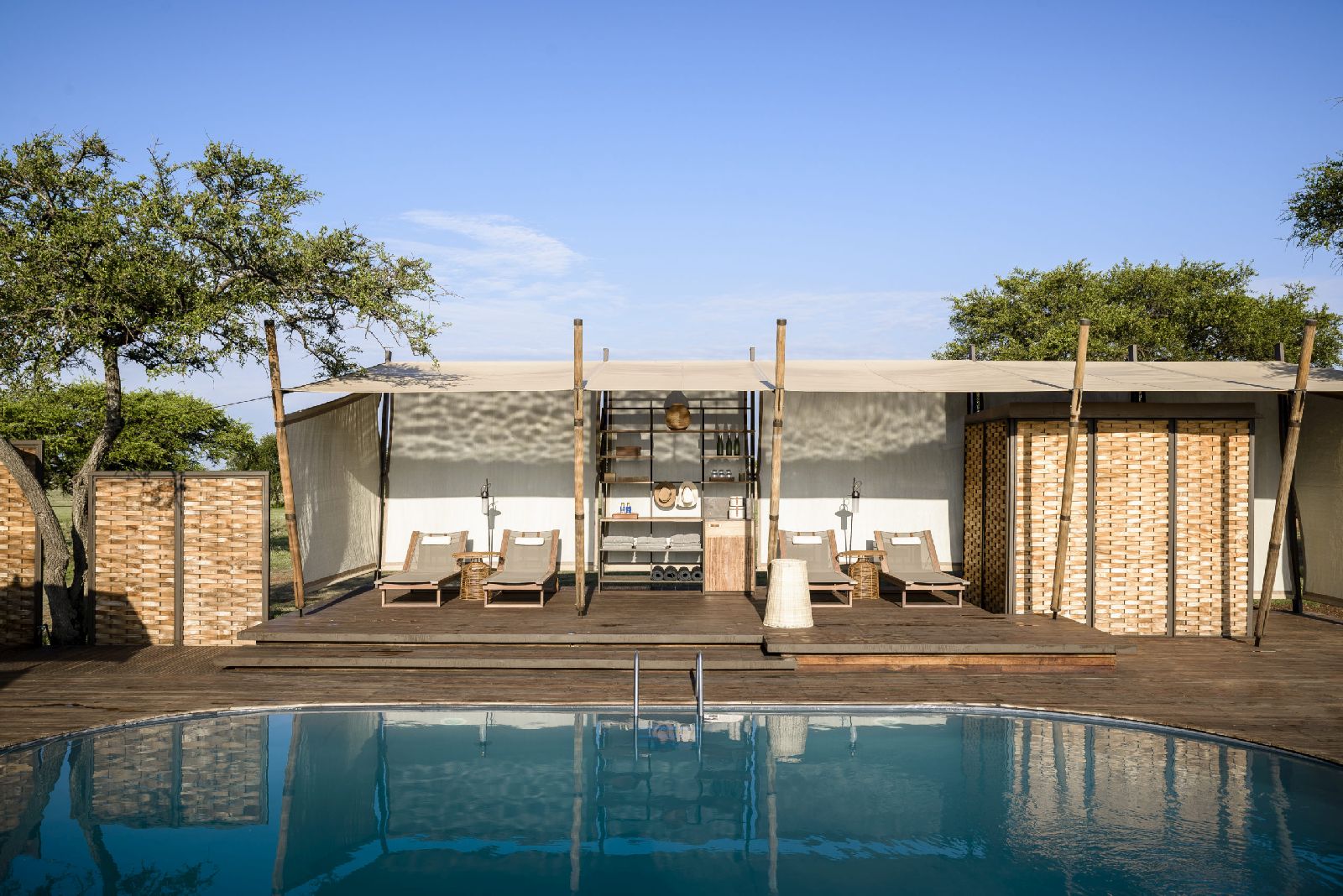 Swimming pool at Singita Sabora Tented Camp in Tanzania