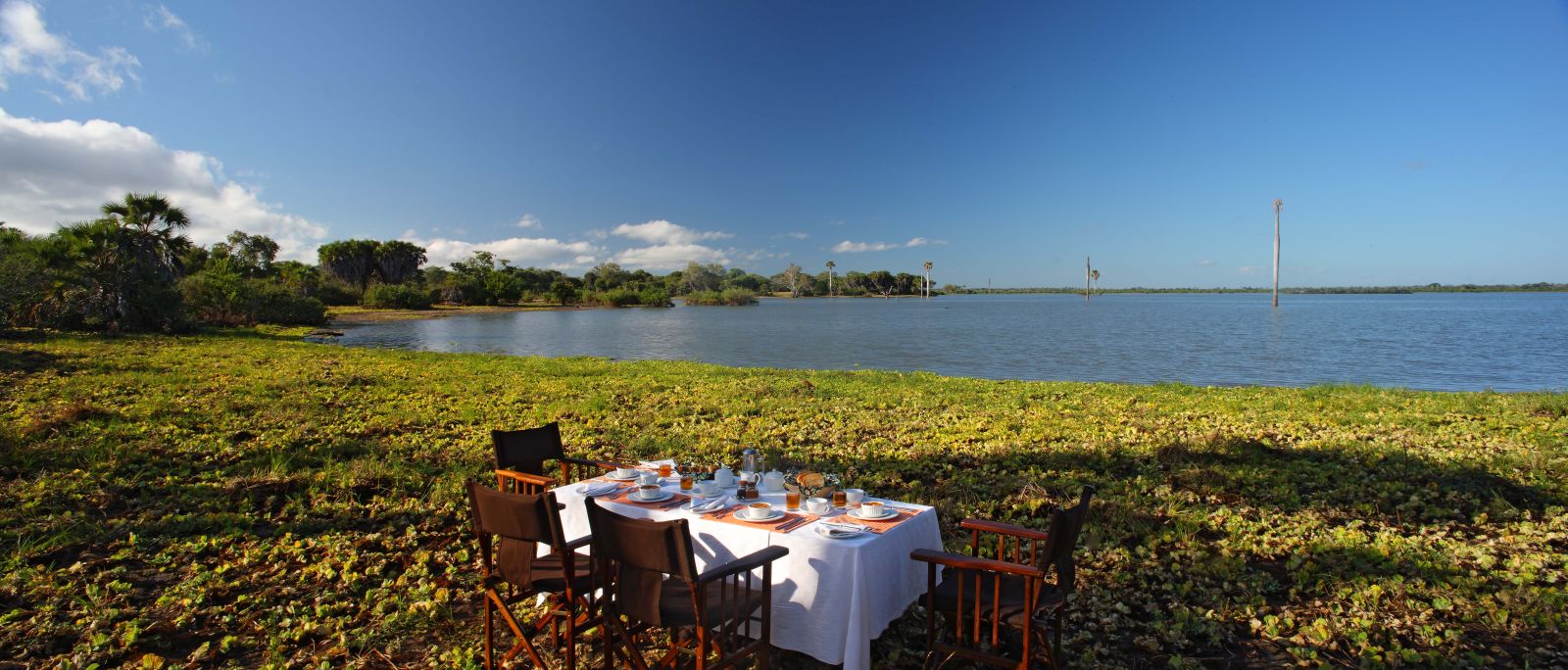 Bush breakfast at Siwandu in Tanzania 