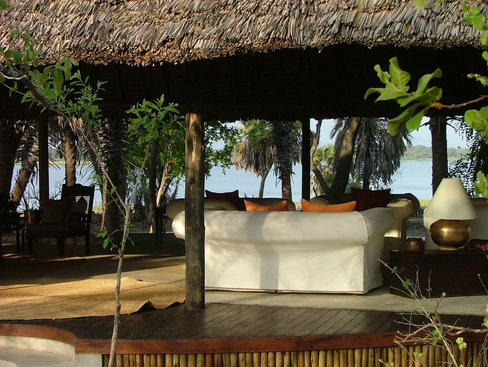 Sitting area at Siwandu in Tanzania 