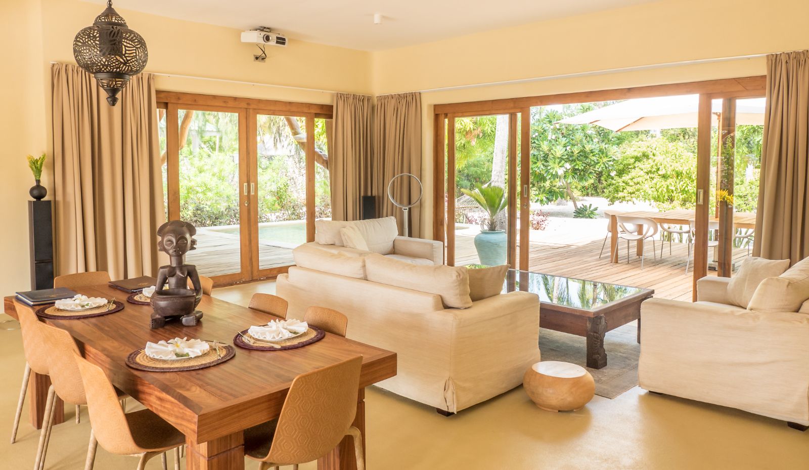 Villa lounge at White Sands resort in Zanzibar