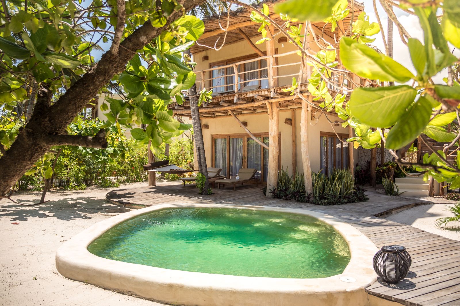 Private villa pool at White Sands resort in Zanzibar