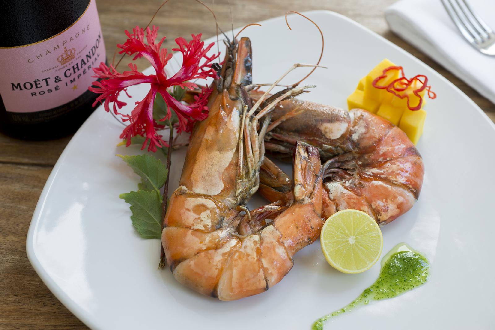 Seafood served at Xanadu, Zanzibar