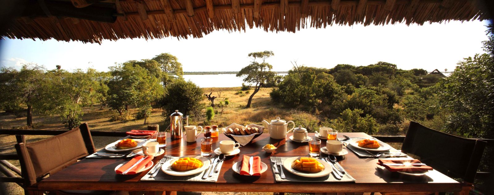 Breakfast view at Siwandu in Tanzania