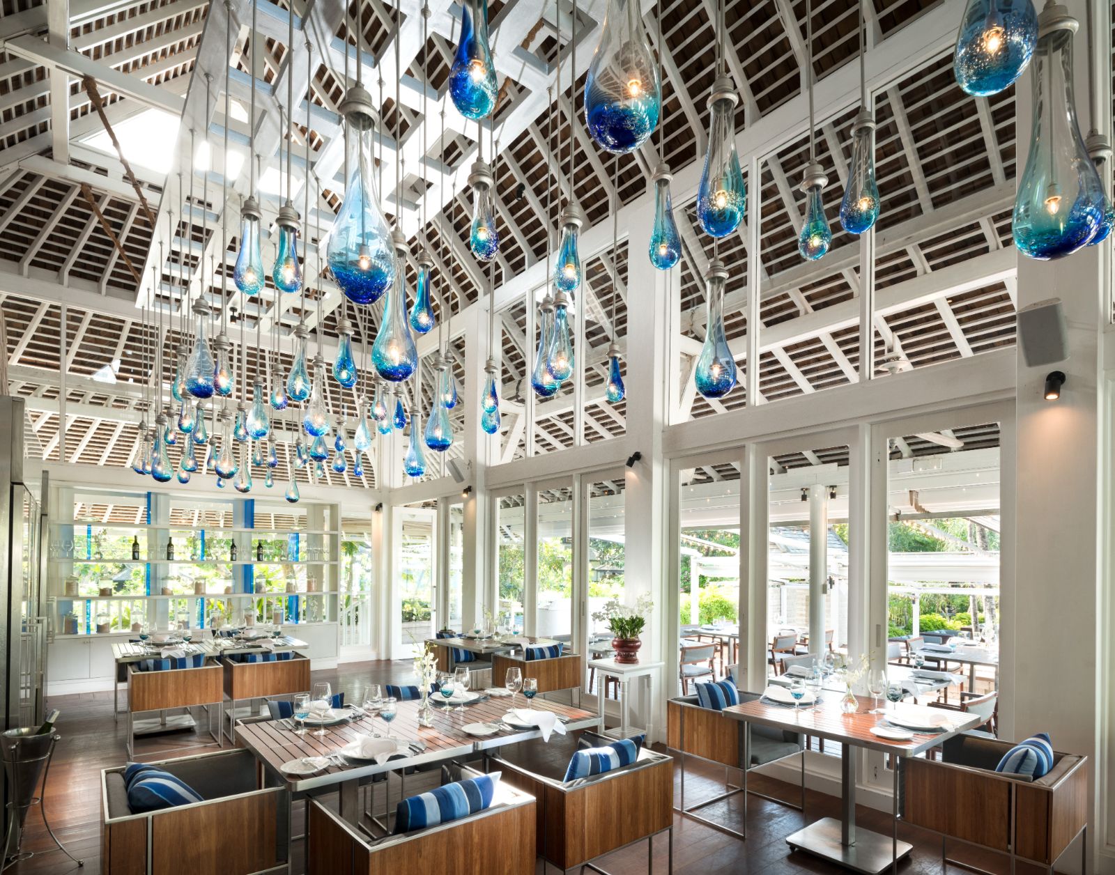 Indoor restaurant at Anantara Mai Khao Phuket Villas in Thailand