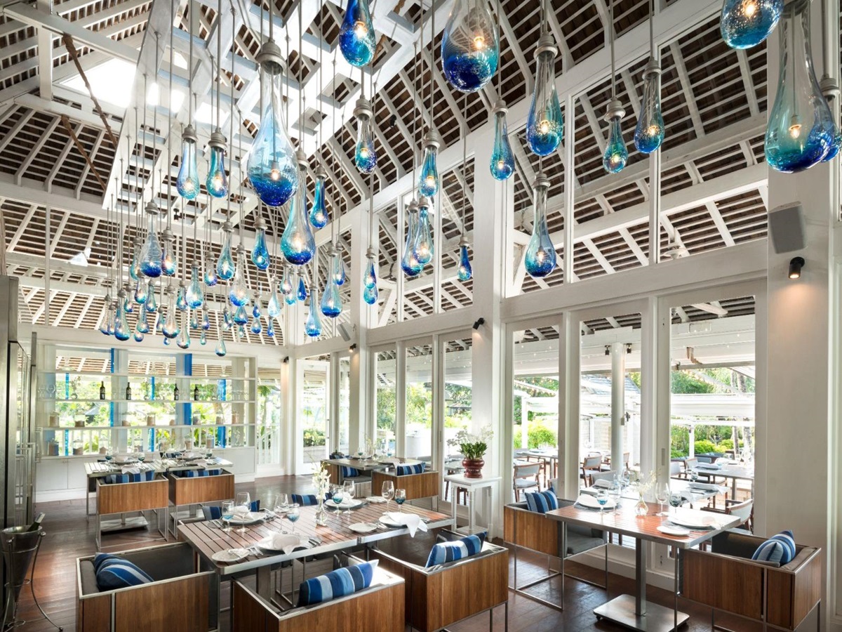 Indoor restaurant at Anantara Mai Khao Phuket Villas in Thailand