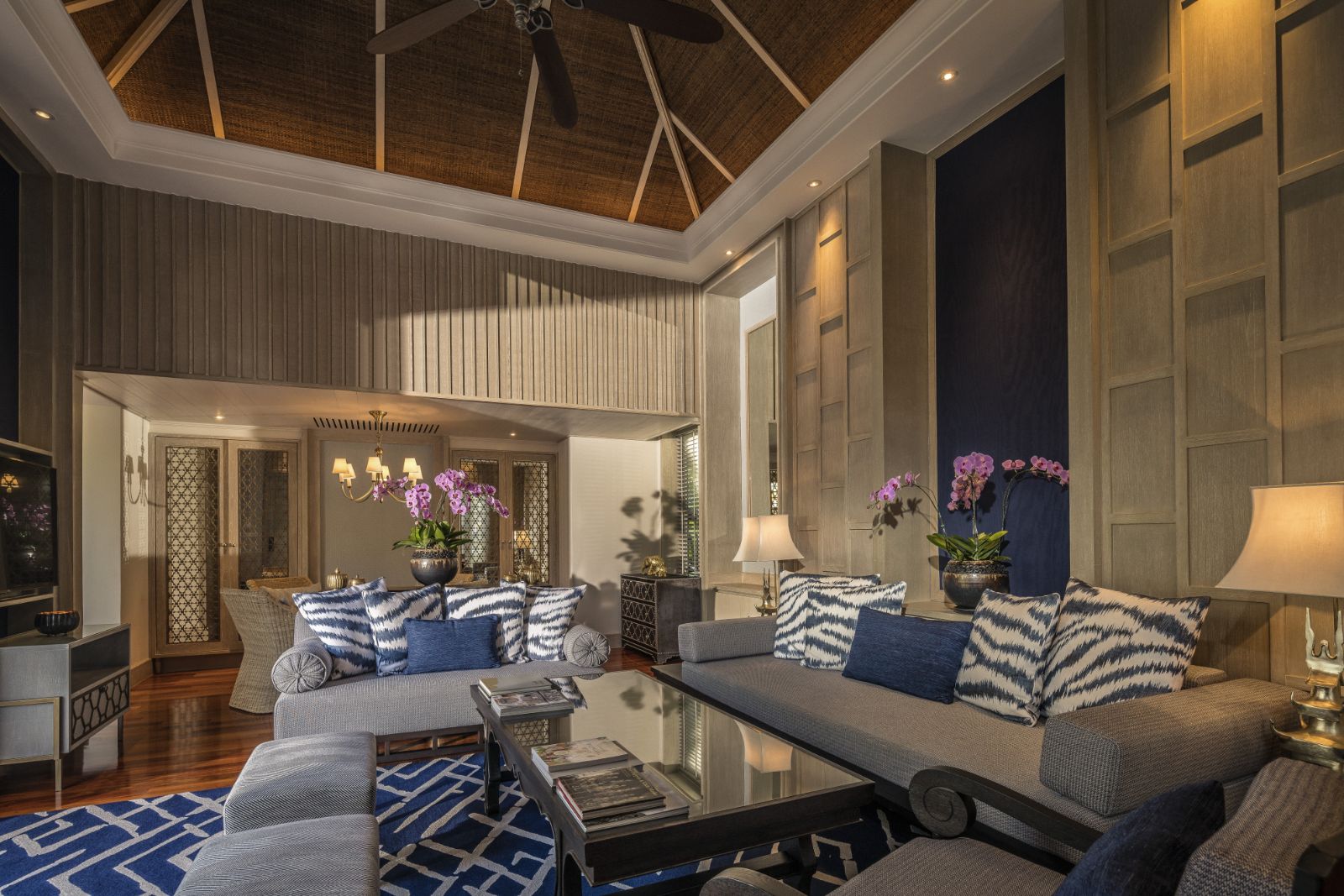 Main lounge area at Anantara Mai Khao Phuket Villas in Thailand