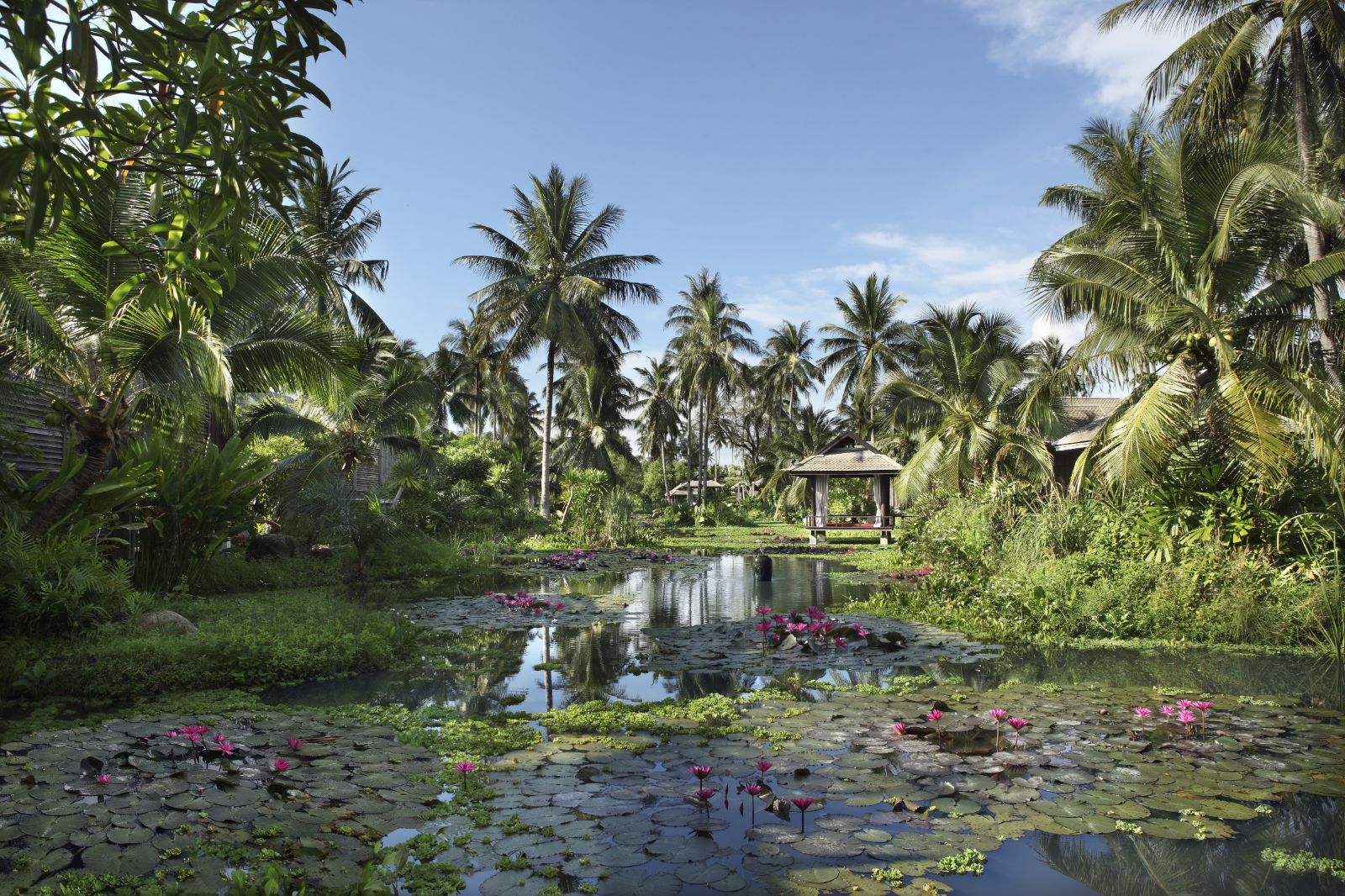 River on the grounds of Anantara Mai Khao Phuket Villas in Thailand