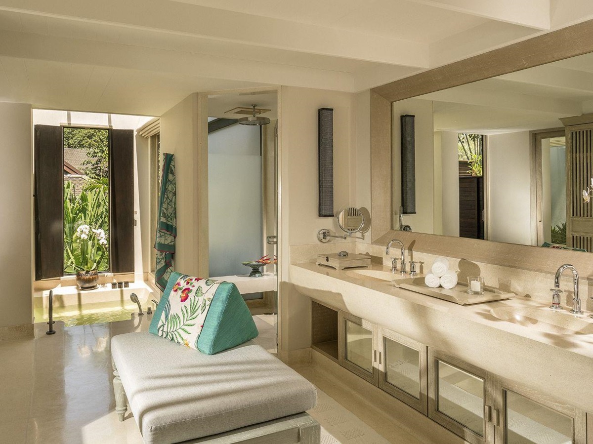 Royal Villa bathroom at Anantara Mai Khao Phuket Villas in Thailand
