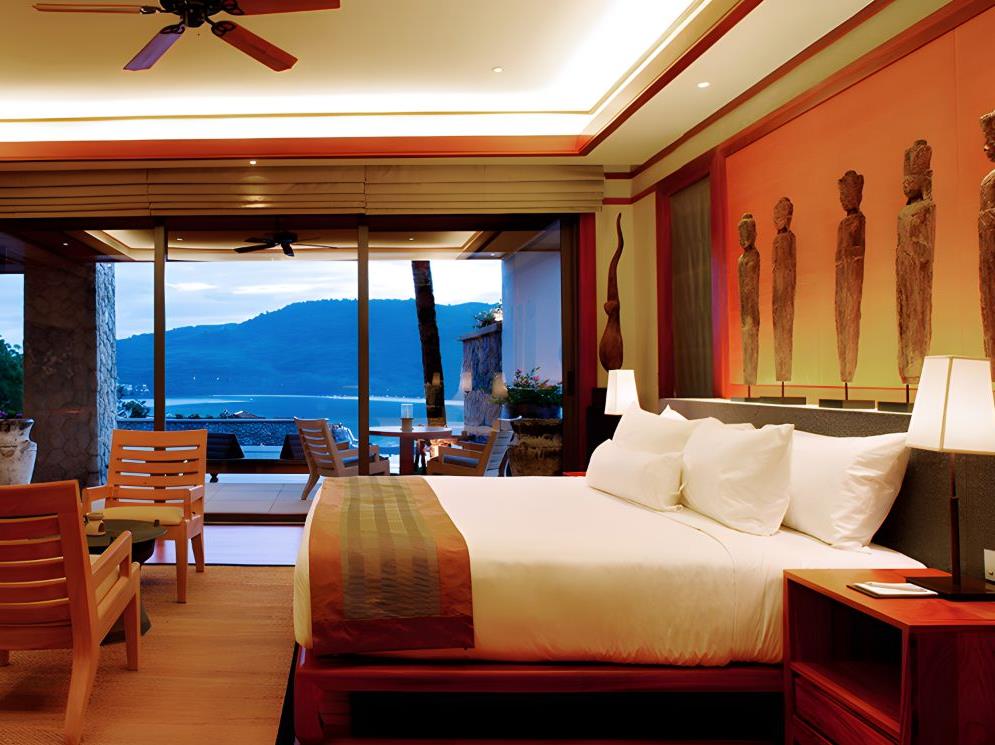 Guest suite bedroom at Andara Resort & Villas in the Phuket region of Thailand