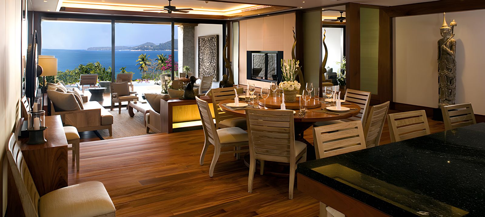 Guest suite living area at Andara Resort & Villas in the Phuket region of Thailand