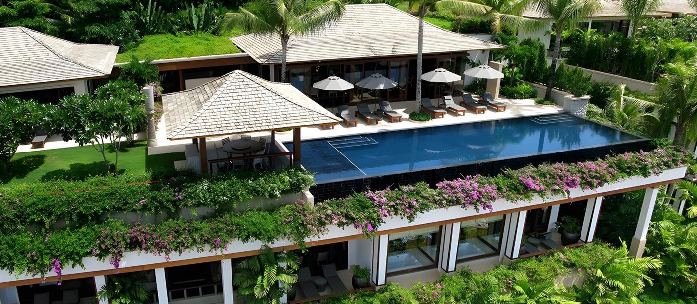 Exterior view of rooftop pool at Andara Resort & Villas in the Phuket region of Thailand