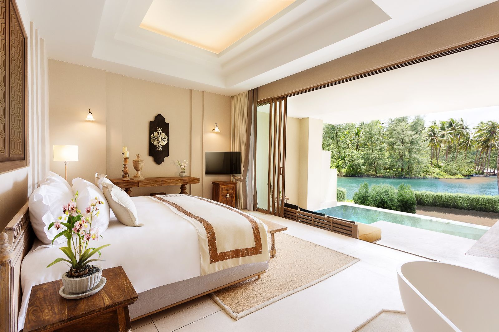 seaside pool paradise suite at Devasom Khao Lak on the south coast of Thailand