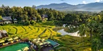 Rice terraces at luxury resort Four Seasons Chiang Mai