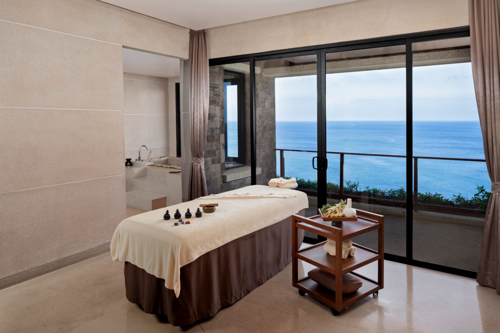 Spa treatment room at Paresa resort in the Phuket region of Thailand